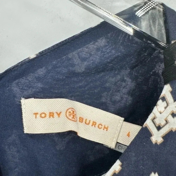 NEW Tory Burch Beatrice Dress Tapestry Geo Caftan Fringe Size 4 B472 - Picture 5 of 7